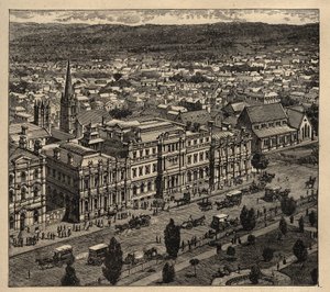 Adelaide - Austrália - 1890 - gravura 1890 de Anonymous Anonymous
