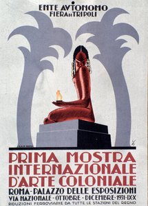Cartaz publicitário para Primeira Exposição de Arte Colonial de Anonymous Anonymous