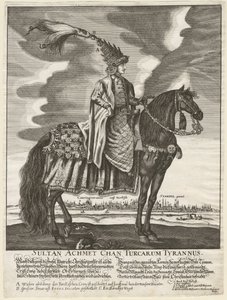 Ahmet III - Sultão Ahmed III (1673-1736) - Anónimo - 1710 - Gravura em cobre - 37,5x28 - Colecção Privada de Anonymous Anonymous
