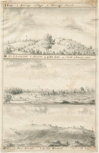 Vista panorâmica de Aldridge: desenho sépia, nd [?19 cent] (desenho) de Anonymous Anonymous