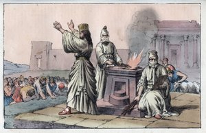 Antiga civilização persa: magos, sacerdotes oficiais e discípulos de Zarathoustra (Velho Oriente, Persas: Mago) - gravura de "Usos e costumes de todos os povos do Universo". Ou História do Governo, Leis, Milícias, Religião de Anonymous Anonymous