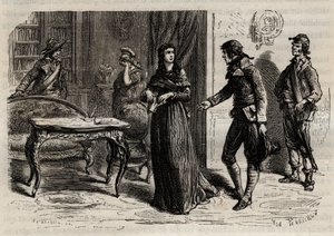 Detenção da Madame Roland em 1 de Junho de 1793 em Paris - Detenção da Madame Roland (Manon Roland, nee Jeanne Marie Philippon de Anonymous Anonymous