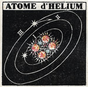 Atom e Ciência: Átomo de Hélio. Ilustração anônima de 1925. Coleção privada. de Anonymous Anonymous