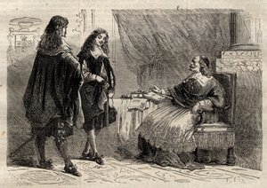 Cardeais Mazarin e Jean-Baptiste Colbert, estadistas franceses de Anonymous Anonymous