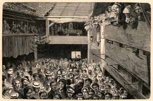 Celebração do culto católico em Porrentruy, Suíça, em 1874, depois de uma fotografia. Gravura em "Les Missions Catholiques au XIXeme Siecle" de Louis-Eugene (Louis Eugene) Louvet. coleção particular. de Anonymous Anonymous