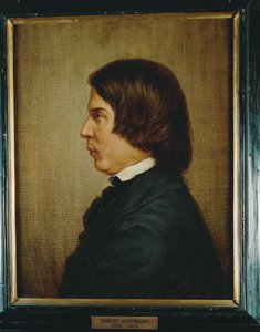 O compositor Robert Schumann ... (pintura sobre tela) de Anonymous Anonymous