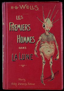 Capa de "The First Men in the Moon" de H. G. Wells (Herbert George de Anonymous Anonymous