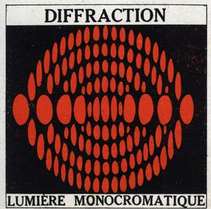 Difracção: luz monocromática. Ilustração anônima de 1925. Colecção privada. de Anonymous Anonymous