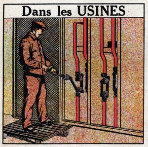 Tubulações elétricas: tubulações em plantas. Ilustração anónima de 1925. Coleção privada. de Anonymous Anonymous