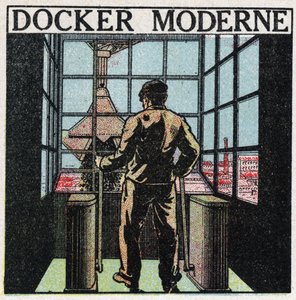 Ferramentas eléctricas: estivador moderno (década de 1920). Ilustração anónima de 1925. Coleção particular. de Anonymous Anonymous