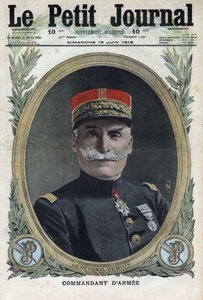 Primeira Guerra Mundial 1914-1918 (Guerra 14-18). Retrato do general francês Pierre Dubois (1852-1924). No "Le Petite Journal", em 18/06/1916. Coleção Particular de Anonymous Anonymous
