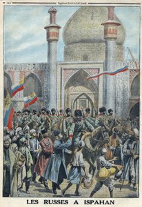 Primeira Guerra Mundial 1914-1918 (Guerra 14-18). O exército russo em Isfahan, Irão. No "Le Petite Journal". de Anonymous Anonymous