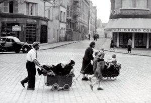 França Junho de 1940: Exodo da população na Porte d