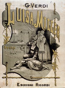 Frontispício da partitura musical de Luisa Miller, ópera de Giuseppe Verdi de Anonymous Anonymous