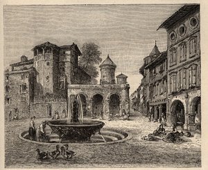 Gaillac - Tarn - Occitanie - gravura em "PATRIE" - DESCRIÇÃO PECTUREQUIREQUE DE LA FRANCE EN 6 VOLUES BY LUCIEN HUARD - final do século XIX de Anonymous Anonymous