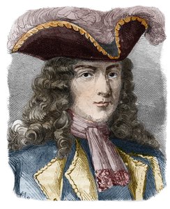 Jean-Bernard Louis de Saint Jean, Barão de Pointis (1645-1707), almirante e corsário francês. Gravura do século XIX. Colecção privada. de Anonymous Anonymous