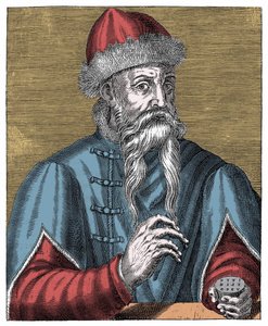 Johann Gutenberg, impressor e ourives alemão de Anonymous Anonymous