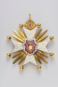 Reino da Baviera - Ordem de São Hubert: insígnia (verso) - 1700-1750 de Anonymous Anonymous