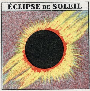 Propagação da Luz: O Eclipse do Sol. Ilustração anônima de 1925. Coleção particular. de Anonymous Anonymous