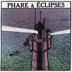 Sinais luminosos: Farol dos Eclipses. Ilustração anónima de 1925. Coleção particular. de Anonymous Anonymous