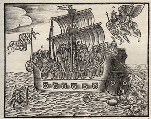Panfleto político de Mazarinade: apesar de Mazarin os açoitadores asseguram a salvação do Estado. cerca de 1649. Madeira pesada. Coleção privada. de Anonymous Anonymous