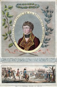 Napoleão Bonaparte como Primeiro Cônsul da França - Anónimo - 1802 - Gravura, aguarela - 28,1x17,9 - Colecção Privada de Anonymous Anonymous