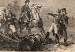 Napoleonic Wars 1813-15 - Batalha em Ligny (Bélgica), em 16 de junho de 1815 - Morte de Jean-Baptiste Girard - La mort du general Girard. Batalha de Ligny (16 de junho de 1815): ferido no campo de batalha, o General Girard (1775-1815), repatriado para Pari de Anonymous Anonymous