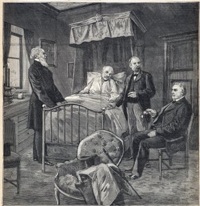 Escândalo Panamenho (Caso Panamá): A Câmara de Cornelius Herz (1845-1898) Médico e empresário franco-americano em Bournemouth: visita do Dr. Jean Martin Charcot (1825-1893), médico clínico e neurologista, e Paul Brouardel (1837-1906) - Gravação em de Anonymous Anonymous