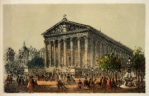 Paris 1874: Igreja de La Madeleine, Colecção Particular de Anonymous Anonymous