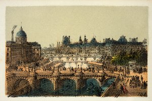Paris 1874: A Pont Neuf, coleção privada de Anonymous Anonymous