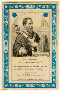 Imagem piedosa:San Glicerio (gravura) de Anonymous Anonymous