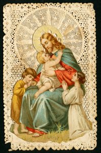 Imagem piedosa: Jesus com crianças (cromolitografia) de Anonymous Anonymous