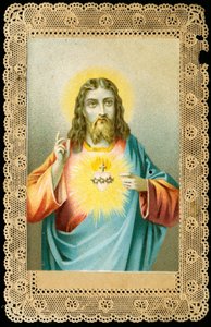 Imagem piedosa: Jesus de coração sagrado (cromolitografia) de Anonymous Anonymous