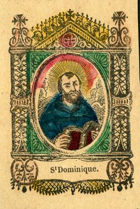 Imagem piedosa: São Domingos, fundador da Ordem Dominicana (Epinal print) de Anonymous Anonymous