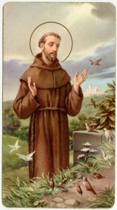 Imagem piedosa: São Francisco de Assis (cromolitografia) de Anonymous Anonymous