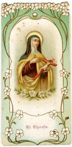 Imagem piedosa: Santa Teresa do Menino Jesus e o Rosto Santo (cromolitografia) de Anonymous Anonymous