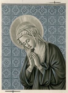 Imagem piedosa: Virgem Maria (imprimir) de Anonymous Anonymous