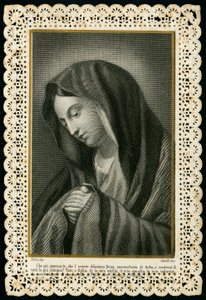 Imagem piedosa: a Virgem Maria (gravura) de Anonymous Anonymous