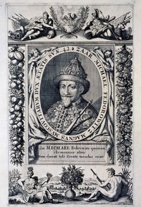 Retrato do czar Michel I Feodorovich da Rússia (Michel Feodorovitch Romanov de Anonymous Anonymous