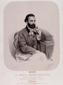 Retrato de Angelo Mariani (litografia de Anonymous Anonymous