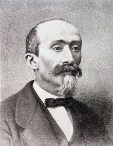 Retrato do compositor italiano Antonio Cagnoni (1828-1896) coleção particular Milanese de Anonymous Anonymous