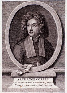 Retrato de Arcangelo Corelli (gravura) de Anonymous Anonymous