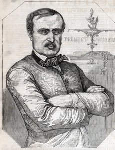 Retrato de François-Desire Froment-Meurice (Francois Desire Froment Meurice) (1802-1855) Peixe dourado francês. Gravura a partir de 1855. Colecção privada. de Anonymous Anonymous