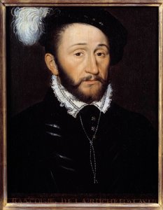 Retrato de François III de la Rochefoucauld, governador de Champagne (d. 1572) Pintura anónima. Século XVI. Sol 0,33x0,23 m de Anonymous Anonymous