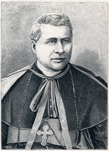 Retrato de Giovanni Simeoni (1816-1892), cardeal italiano. Gravura em "Les Missions Catholiques au XIXeme Siecle", de Louis-Eugene (Louis Eugene) Louvet. coleção particular. de Anonymous Anonymous
