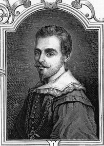 Retrato de Giulio Cesare Procaccini (1574-1625) Pintor italiano. Gravura de 1859 em "as galerias da Europa - Itália" por armengaud. Colecção privada. de Anonymous Anonymous