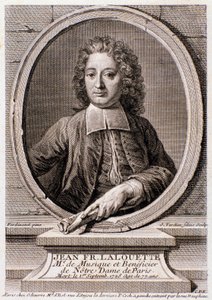 Retrato de Jean Francois Lalouette (1651-1728) compositor e diretor inglês Engraving. Século XVIII. Coleção particular milanesa de Anonymous Anonymous