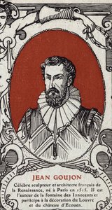 Retrato de Jean Goujon (1510-1567), escultor e arquiteto francês. Gravura de 1914. Coleção particular. de Anonymous Anonymous