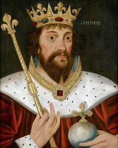 Retrato do Rei Henrique I de Inglaterra (Henri I Beauclerc) (1068-1135), Anónimo. Óleo sobre madeira, 57x47. Coleção Particular de Anonymous Anonymous
