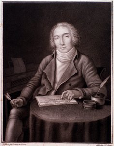 Retrato de Nicolas Marie Dalayrac (1753-1809) compositor inglês Gravura. Século XIX. Colecção privada. de Anonymous Anonymous